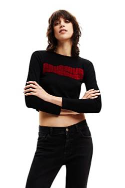 Desigual Women's TS_SANDRINI 2000 Black T-Shirt, XL von Desigual
