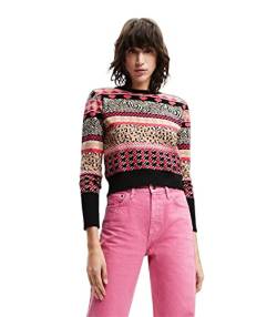 Desigual Women's TUTTIFRUTI JERS_Aspen 9019 Tutti Fruti Pullover Sweater, Material Finishes, XS von Desigual