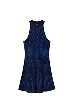 Desigual Women's Vest_EL Havre Dress, Blue, L von Desigual