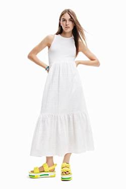 Desigual Women's Vest_Lourdes 1000 Dress, White, S von Desigual