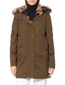 Desigual Womens CHAQ_Lisboa Parka, Green, S von Desigual