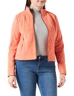 Desigual Womens CHAQ_MAR Kunstlederjacke, Orange, S von Desigual