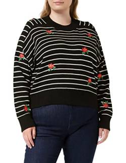 Desigual Womens JERS_Saint Tropez Pullover, Black, XS von Desigual