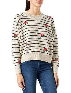 Desigual Womens JERS_Saint Tropez Pullover, White, M von Desigual