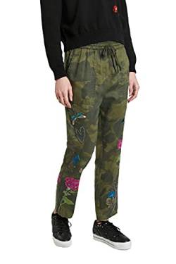 Desigual Womens MADRESELVA Casual Pants, Green, XL von Desigual