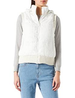 Desigual Womens Padded_New Bern Steppjacke, White, S von Desigual