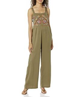 Desigual Womens Pant_Paula Overalls, Green, M von Desigual