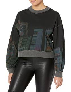 Desigual Womens Sweat_Tokio Sweatshirt, Black, S von Desigual