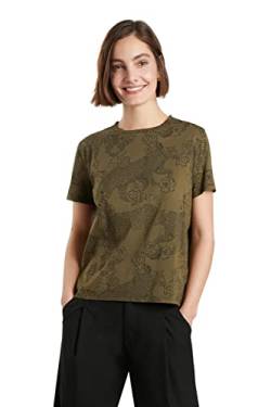 Desigual Womens TS_AYLA T-Shirt, Green, L von Desigual