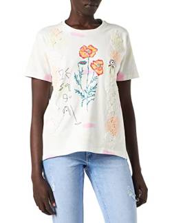 Desigual Womens TS_Altea T-Shirt, White, S von Desigual