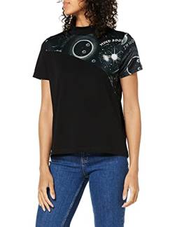 Desigual Womens TS_Grace Hopper T-Shirt, Black, S von Desigual
