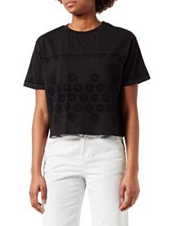 Desigual Womens TS_Padel T-Shirt, Black, M von Desigual