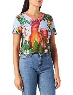 Desigual Womens TS_Parrot T-Shirt, Blue, XL von Desigual