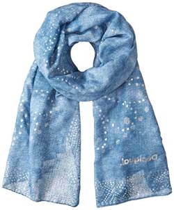 Pashmina Damen DESIGUAL foul galaxy 20sawa44 uni hellblau von Desigual