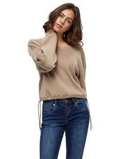 DESIRES Damen Gabi String Pullover Beige L von Desires