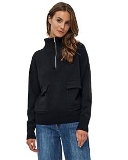 DESIRES Damen Kaiona Pullover mit Reißverschluss Schwarz L von Desires