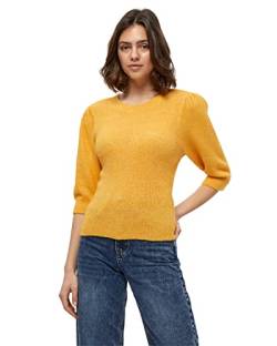 DESIRES Damen Kasia O-neck Pullover Gelb XXL von Desires