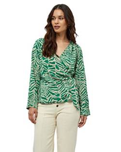 Desires Alberte Lange Ärmel Wrap Bluse Bluse Damen In Grün Herbst Bluse Elegant Größe Xs von Desires