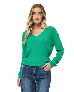 Desires Damen Geisha Grün | Herbst Pulli Größe L Rib V-Pullover, 6172 Simply Green, L von Desires