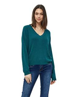 Desires Damen Geisha Rib V-Pullover, Atlantic Deep, M von Desires