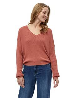 Desires Damen Geisha Rib V-Pullover, Redwood, S von Desires