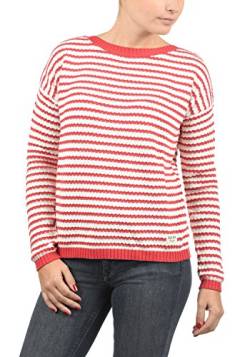 Desires Hilde Damen Winter Strickpullover Troyer Grobstrick Pullover, Größe:M, Farbe:Tomato (0611) von Desires