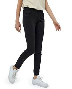 Desires Lola Garment Dye Midwaist Damen Jeans Größe 32 | Schwarze Jeans Damen | Damen Jeans Stretch Mittel Tailliert | Jeanshose Damen Mit Enger Passform | Allseitige Hose Damen Mit Taschen von Desires