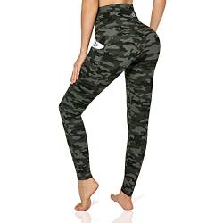 Desol Damen Yogahose mit 3 Taschen,Hohe Taille Sport Leggings Lange Yoga Pants Blickdicht Yogatights Fitnesshose von Desol