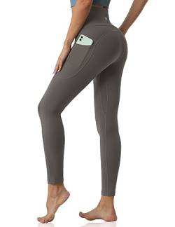 Desol Damen Yogahose mit 3 Taschen,Hohe Taille Sport Leggings Lange Yoga Pants Blickdicht Yogatights Fitnesshose von Desol