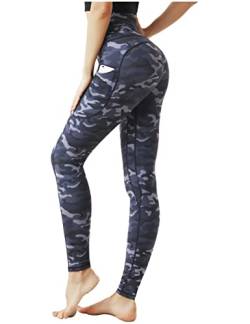 Desol Damen Yogahose mit 3 Taschen,Hohe Taille Sport Leggings Lange Yoga Pants Blickdicht Yogatights Fitnesshose von Desol