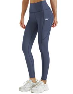 Desol Damen Yogahose mit 3 Taschen,Hohe Taille Sport Leggings Lange Yoga Pants Blickdicht Yogatights Fitnesshose von Desol