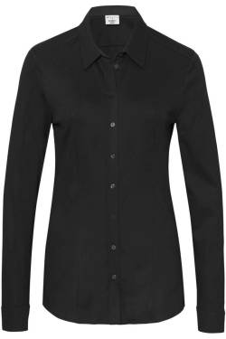 Desoto Slim Fit Bluse schwarz, Einfarbig von Desoto