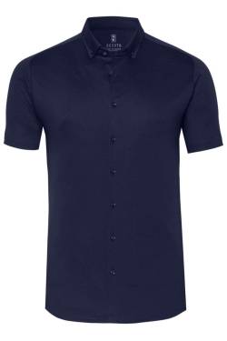 Desoto Slim Fit Jerseyhemd navy, Einfarbig von Desoto