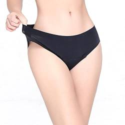 Auslaufsichere Menstruations-Bikinihose mit mittlerer Taille für Teenager, Damen (schwarz, XXXL) von Detrade