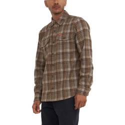 Deus Herren Hemd Kalyn Check Shirt, Größe:M, Farben:Brown Check von Deus