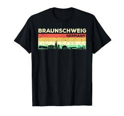 Mein Braunschweig Skyline Deutschland Heimat Stadt Souvenir T-Shirt von Deutschland Urlaub Reisen Geschenk