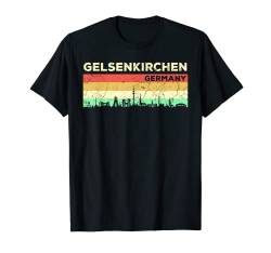 Mein Gelsenkirchen Skyline Deutschland Heimat Stadt T-Shirt von Deutschland Urlaub Reisen Geschenk