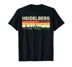 Mein Heidelberg Skyline Deutschland Heimat Stadt Souvenir T-Shirt von Deutschland Urlaub Reisen Geschenk