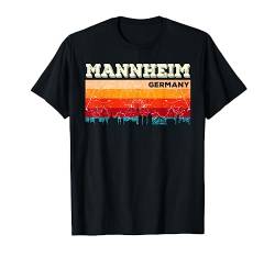 Mein Mannheim Skyline Deutschland Heimat Stadt T-Shirt von Deutschland Urlaub Reisen Geschenk