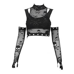 Devil Fashion Crop Top - Shiverin' Shelley (L) von Devil Fashion