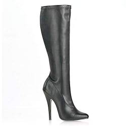 Devious DOMINA-2000, Damen Stiefel, Schwarz (Blk str pu), EU 38 (UK 5) (US 8) von Devious