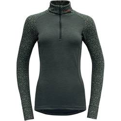 Devold Damen Duo Active Merino 210 Z.Neck Tshirt, Wald, L von Devold