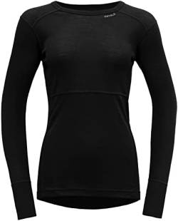 Devold Damen Lauparen Merino 190 Shirt Tshirt, schwarz, L von Devold