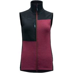 Devold Damen Nibba Merino Vest Weste, Ink/Beetroot, S von Devold