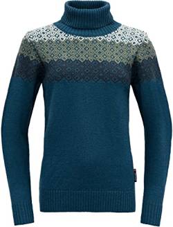Devold Damen Syvde Wool High Neck Tshirt, Flut, XL von Devold