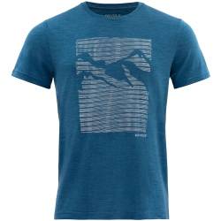 Devold Herren Havtåka Merino 150 T-Shirt, Blue Melange, M von Devold