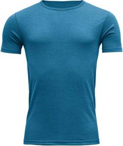 Devold Herren Breeze T-Shirt, Blau-Melange, XL von Devold