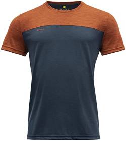 Devold Norang T-Shirt Herren blau/orange von Devold