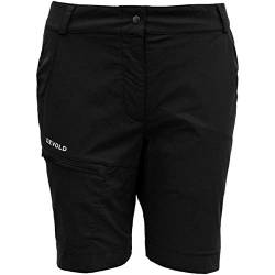 Devold W Heroy Shorts Schwarz - Merino Leichte funktionale Damen Merino Trekkingshorts, Größe M - Farbe Caviar von Devold