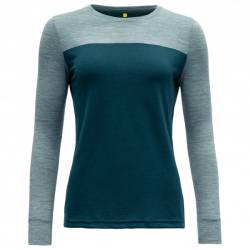 Devold - Women's Norang Shirt - Merinolongsleeve Gr M blau von Devold
